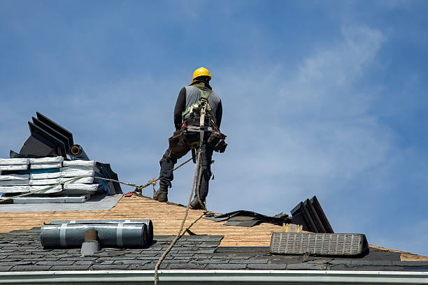 Professional Roof Replacement technician working in Ridgefield, CT